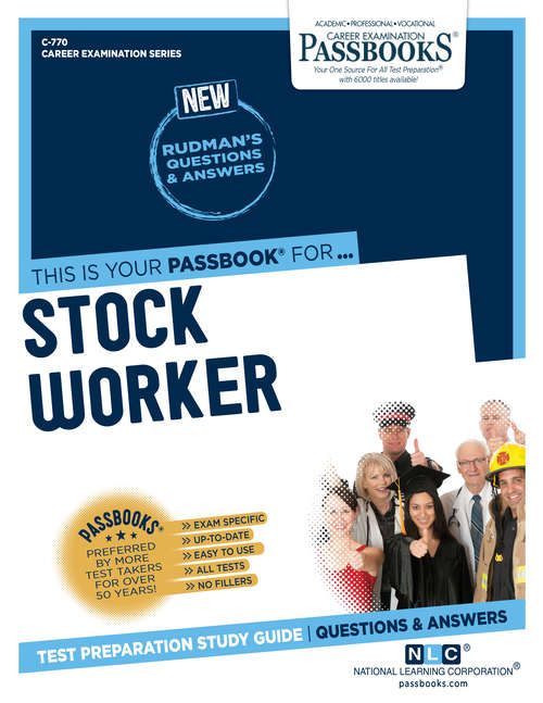 Book cover of Stock Worker: Passbooks Study Guide (Career Examination Series #770)