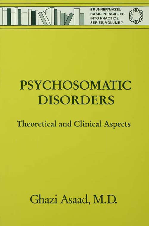 Book cover of Psychosomatic Disorders: Theoretical And Clinical Aspects