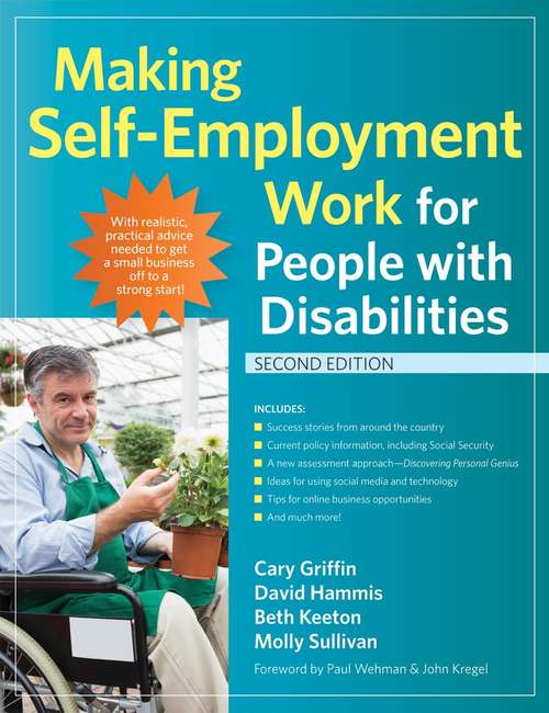 Book cover of Making Self-Employment Work for People with Disabilities (Second Edition)