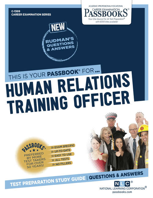Book cover of Human Relations Training Officer: Passbooks Study Guide (Career Examination Series)