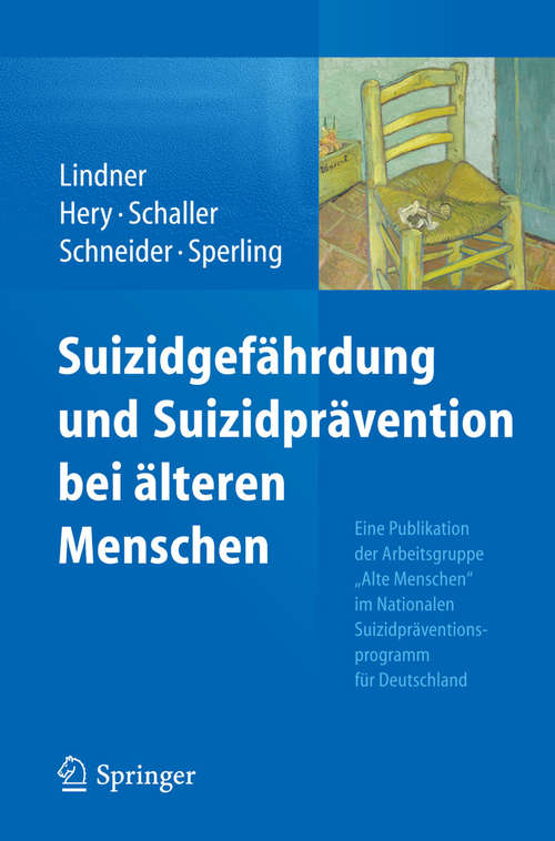 Book cover of Suizidgefährdung und Suizidprävention bei älteren Menschen