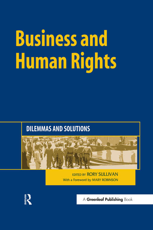 Book cover of Business and Human Rights: Dilemmas and Solutions