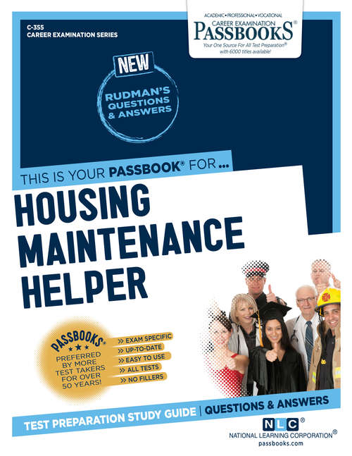 Book cover of Housing Maintenance Helper: Passbooks Study Guide (Career Examination Series)