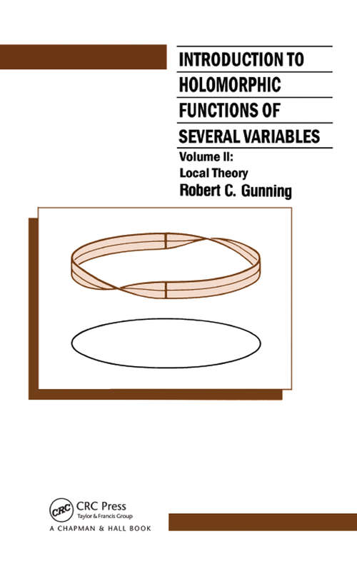 Book cover of Introduction to Holomorphic Functions of Several Variables, Volume II: Homological Theory