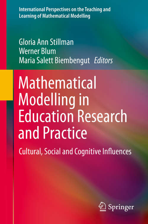 Book cover of Mathematical Modelling in Education Research and Practice