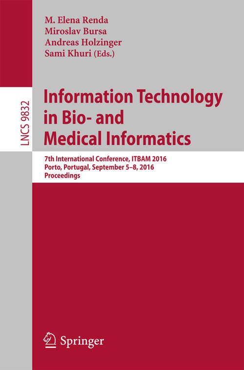 Book cover of Information Technology in Bio- and Medical Informatics