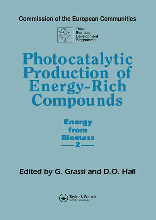 Book cover of Photocatalytic Production of Energy-Rich Compounds (1)