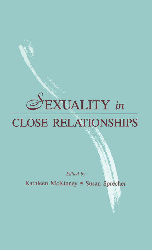 Book cover of Sexuality in Close Relationships