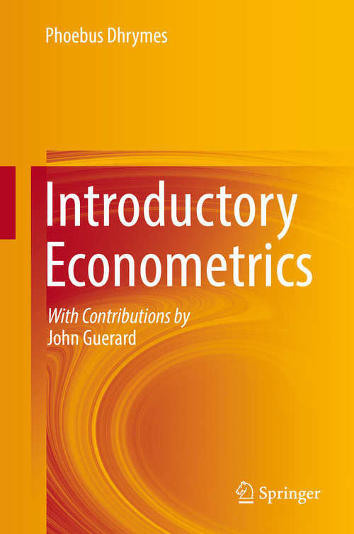 Book cover of Introductory Econometrics