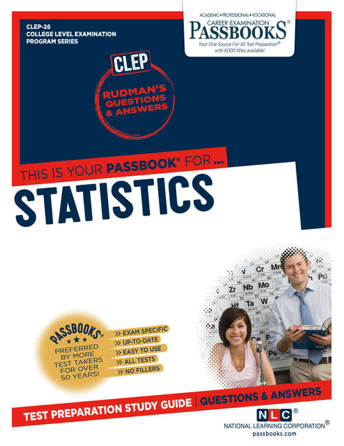 Book cover of STATISTICS: Passbooks Study Guide (College Level Examination Program Series (CLEP): Dantes-4)