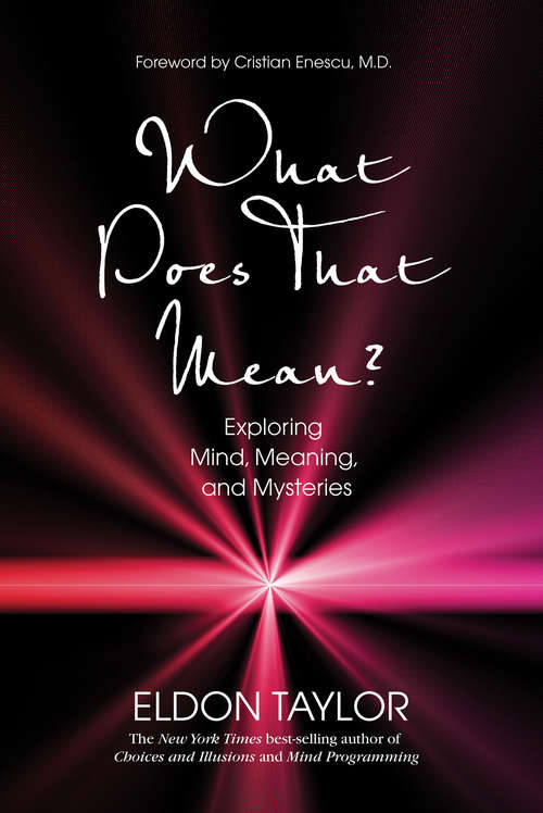 Book cover of What Does That Mean?: Exploring Mind, Meaning, And Mysteries