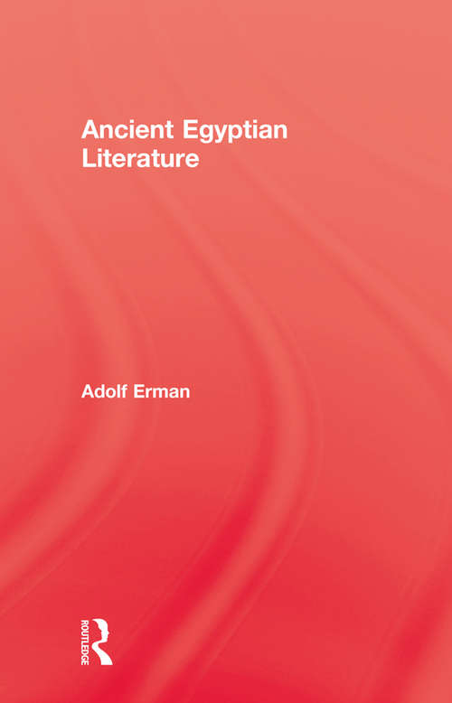 Book cover of Ancient Egyptian Literature