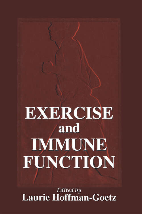 Book cover of Exercise and Immune Function (Nutrition in Exercise & Sport)