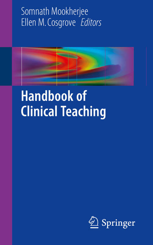 Book cover of Handbook of Clinical Teaching