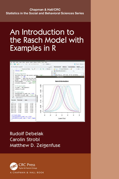 Book cover of An Introduction to the Rasch Model with Examples in R (Chapman & Hall/CRC Statistics in the Social and Behavioral Sciences)