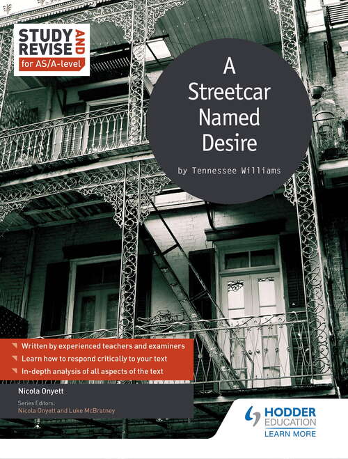 Book cover of Study and Revise for AS/A-level: A Streetcar Named Desire