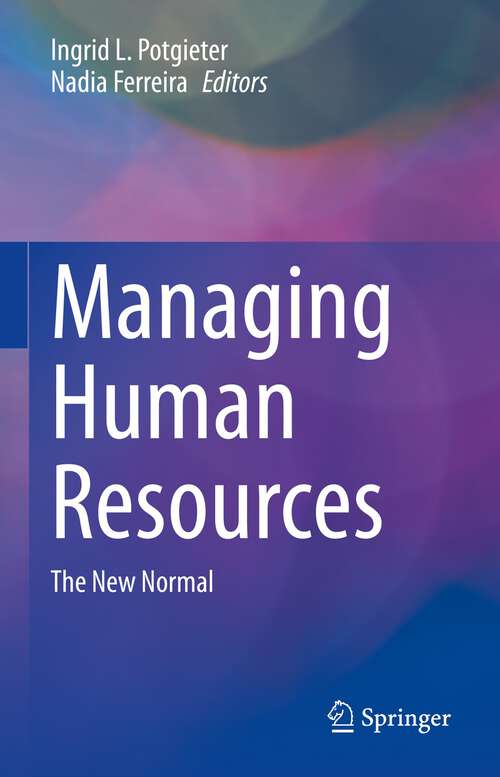 Book cover of Managing Human Resources: The New Normal (1st ed. 2022)