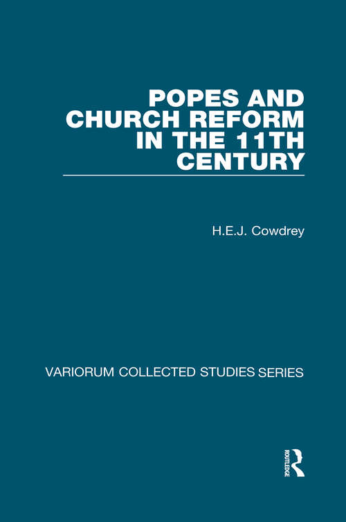 Book cover of Popes and Church Reform in the 11th Century (Variorum Collected Studies)