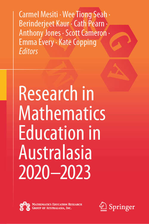 Book cover of Research in Mathematics Education in Australasia 2020–2023 (2024)