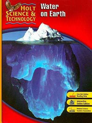 Book cover of Holt Science and Technology: Water on Earth