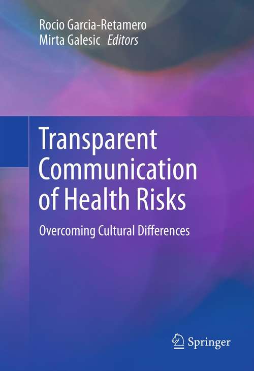 Book cover of Transparent Communication of Health Risks