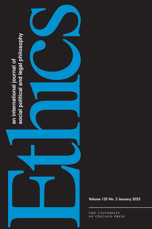 Book cover of Ethics, volume 135 number 2 (January 2025)