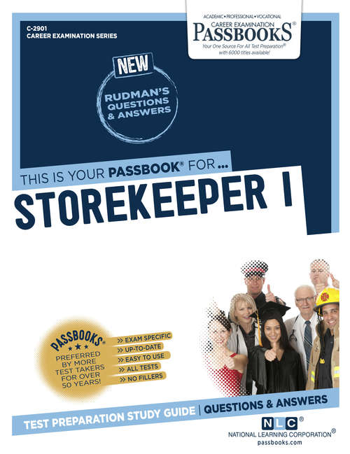 Book cover of Storekeeper I: Passbooks Study Guide (Career Examination Series)