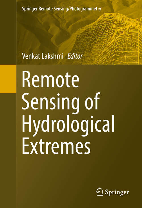 Book cover of Remote Sensing of Hydrological Extremes