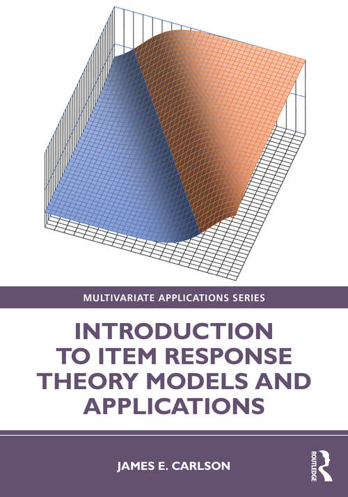 Book cover of Introduction to Item Response Theory Models and Applications (Multivariate Applications Series)