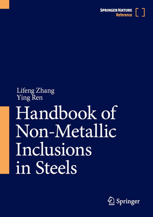 Book cover of Handbook of Non-Metallic Inclusions in Steels