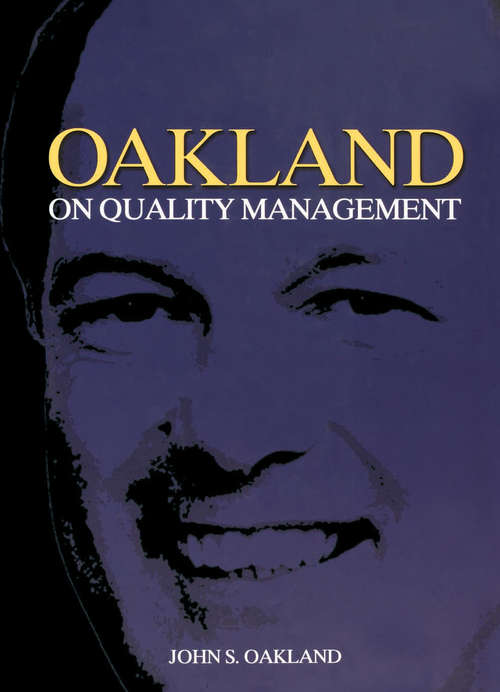 Book cover of Oakland on Quality Management (3)