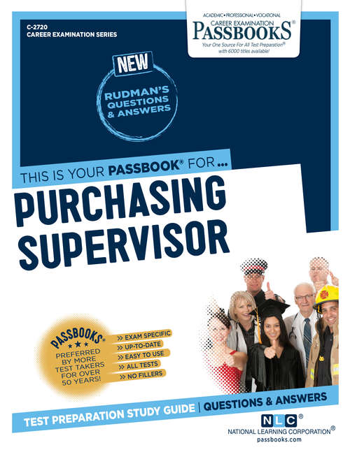 Book cover of Purchasing Supervisor: Passbooks Study Guide (Career Examination Series: C-2720)