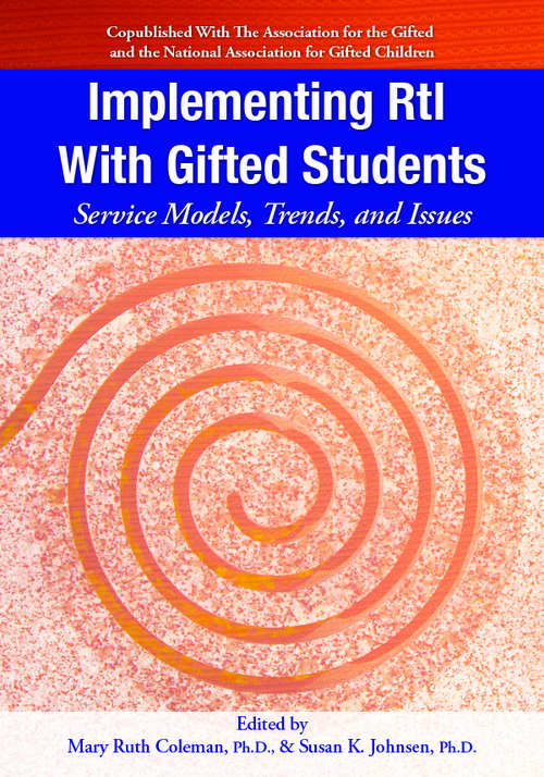 Book cover of Implementing RtI with Gifted Students: Service Models, Trends, and Issues