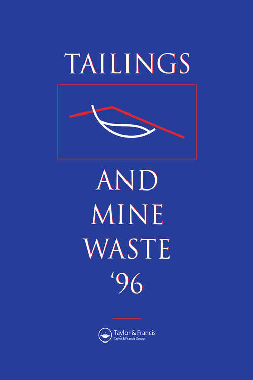 Book cover of Tailings and Mine Waste 1996