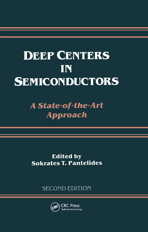 Book cover of Deep Centers in Semiconductors