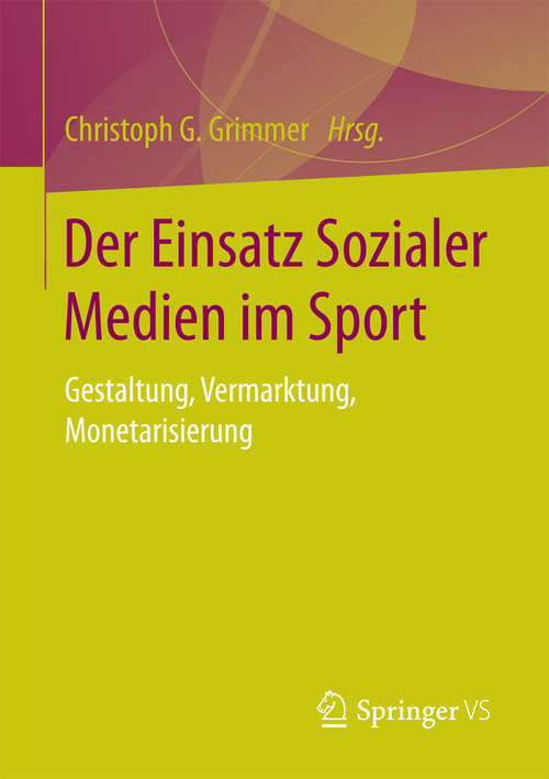 Book cover of Der Einsatz Sozialer Medien im Sport