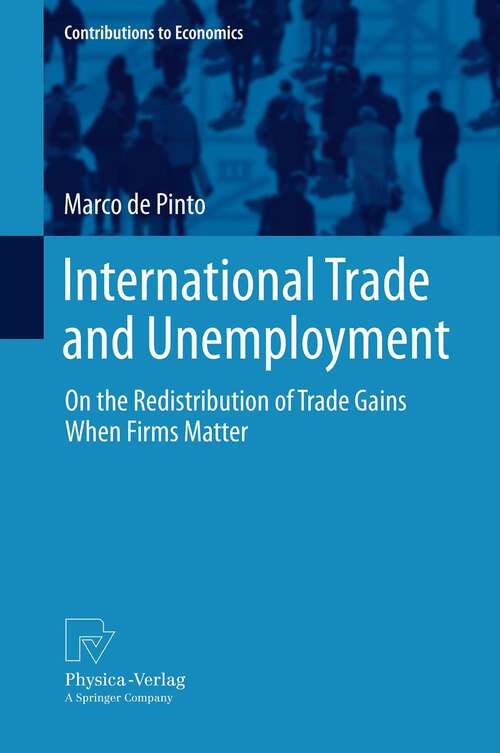 Book cover of International Trade and Unemployment