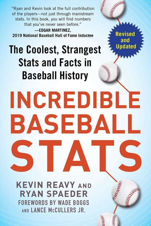 Book cover of Incredible Baseball Stats: The Coolest, Strangest Stats and Facts in Baseball History