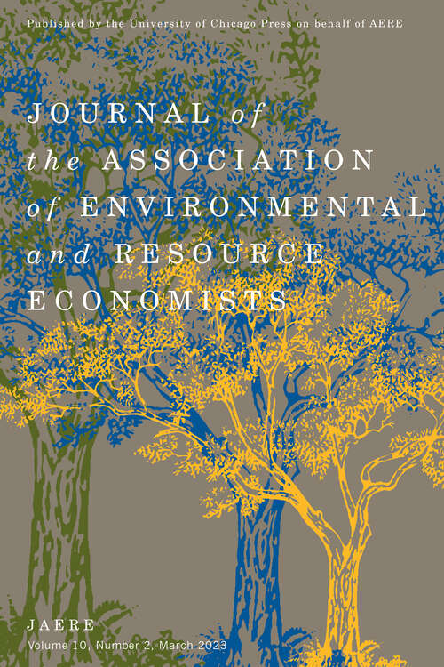 Book cover of Journal of the Association of Environmental and Resource Economists, volume 10 number 2 (March 2023)