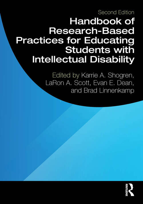 Book cover of Handbook of Research-Based Practices for Educating Students with Intellectual Disability