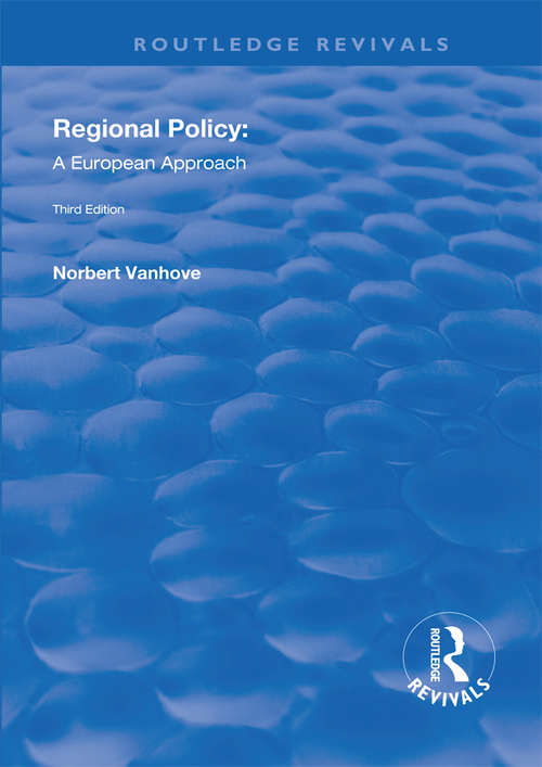 Book cover of Regional Policy: A European Approach (Routledge Revivals)