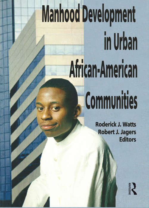 Book cover of Manhood Development in Urban African-American Communities