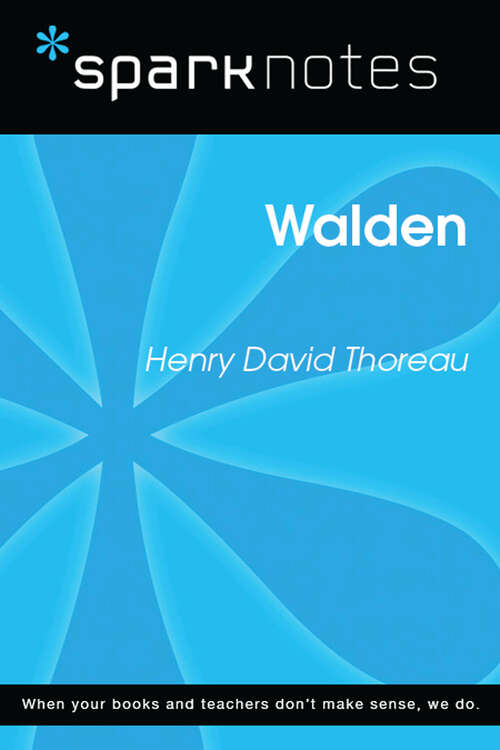 Book cover of Walden (SparkNotes Literature Guide Series)
