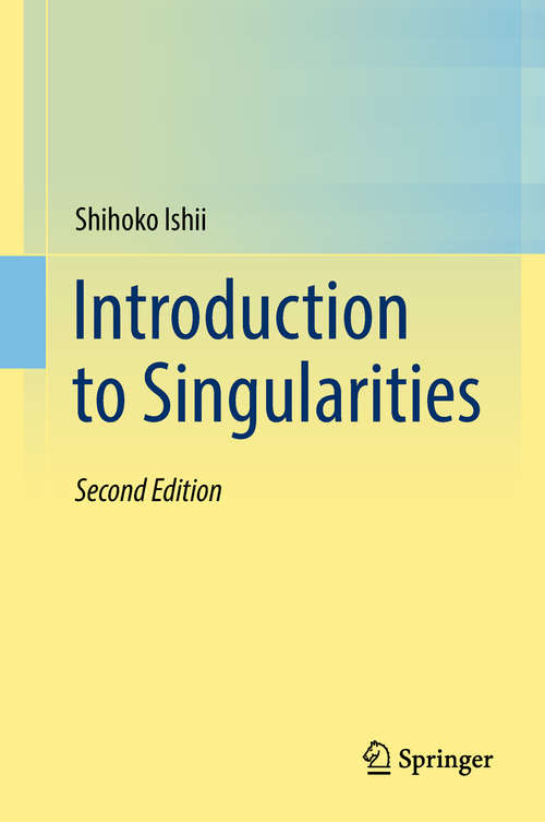 Book cover of Introduction to Singularities