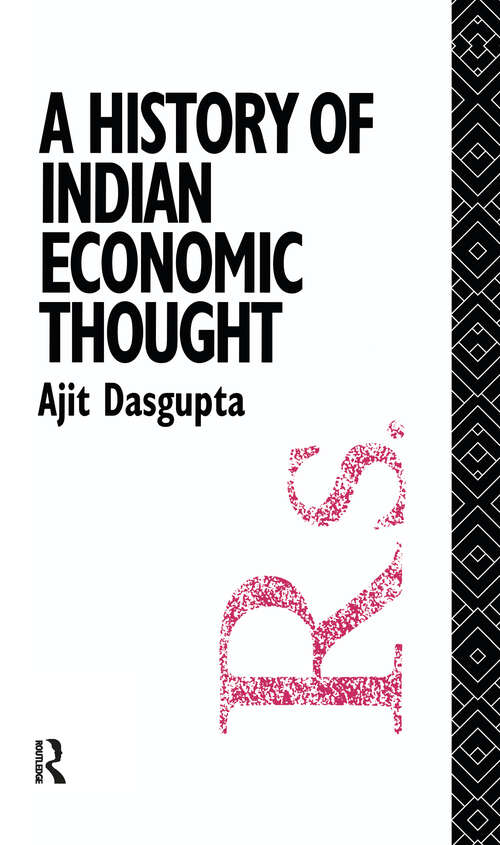 Book cover of A History of Indian Economic Thought (The Routledge History of Economic Thought)