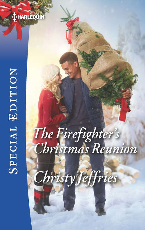 Book cover of The Firefighter's Christmas Reunion: Same Time, Next Christmas The Firefighter's Christmas Reunion Fortune's Christmas Baby (Original) (Sugar Falls, Idaho #40)