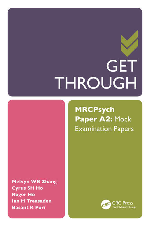 Book cover of Get Through MRCPsych Paper A2: Mock Examination Papers