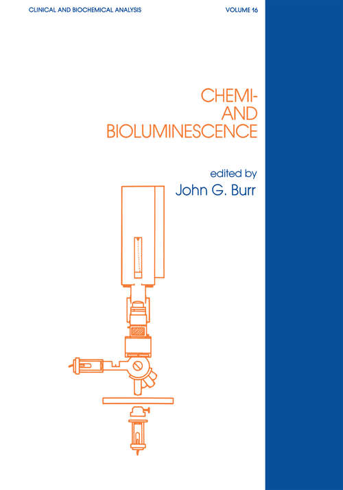 Book cover of Chemi- and Bioluminescence