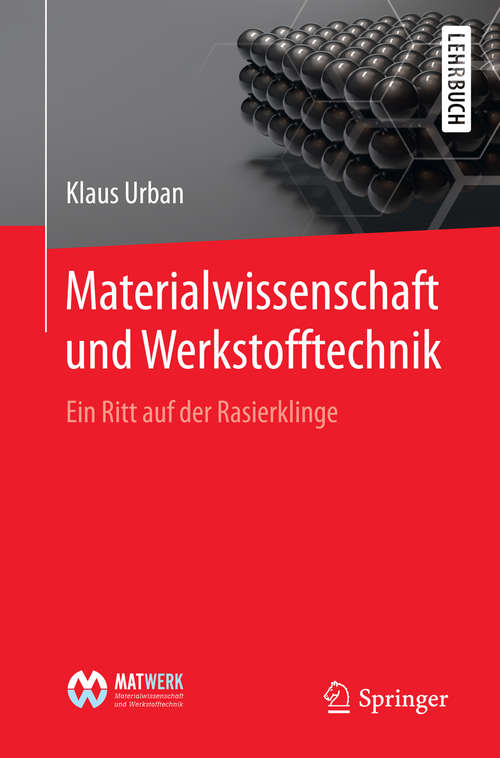 Book cover of Materialwissenschaft und Werkstofftechnik