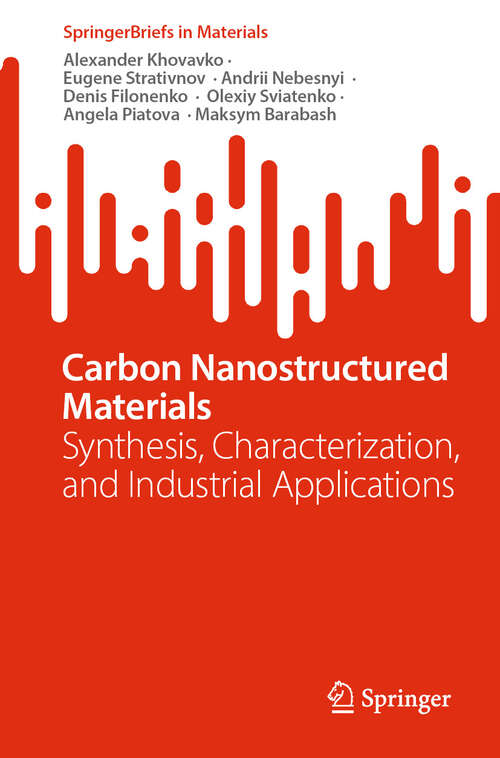 Book cover of Carbon Nanostructured Materials: Synthesis, Characterization, and Industrial Applications (2024) (SpringerBriefs in Materials)